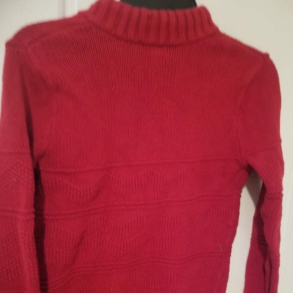 Cat & Jack Sweater Large ( 12/14) Boys Shearling Collar Button Neck EUC - Picture 4 of 4